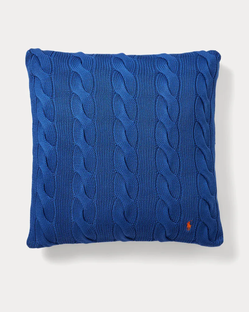 Ralph Lauren Home Wurfkissen Hanley mit Zopfmuster Blue