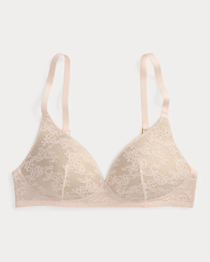Ralph Lauren Spitzen-Bustier mit tiefem Ausschnitt Pink