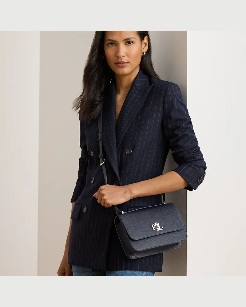 Ralph Lauren Mittelgroße Ledertasche Sophee Blue