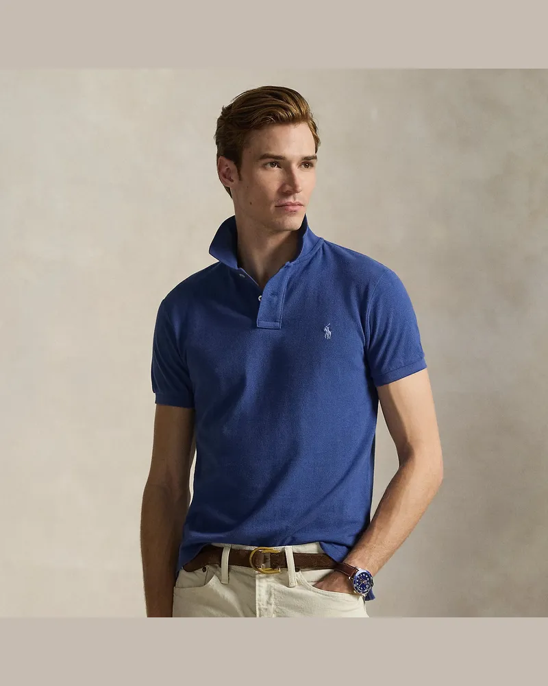 Ralph Lauren Slim-Fit Poloshirt aus Piqué Blue