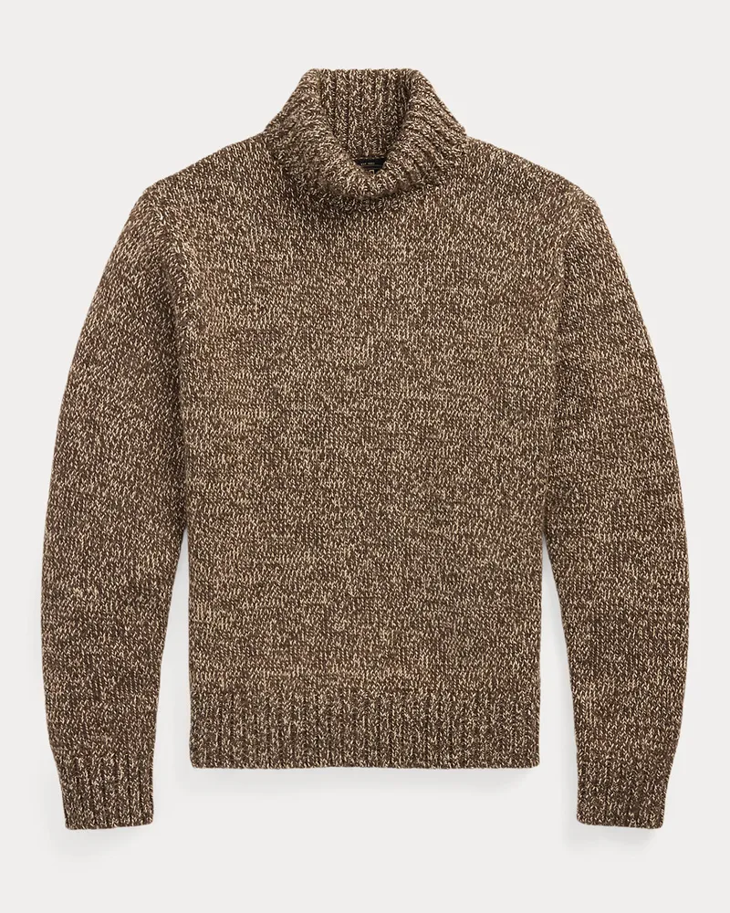 Ralph Lauren Melierter Rollkragenpullover Brown