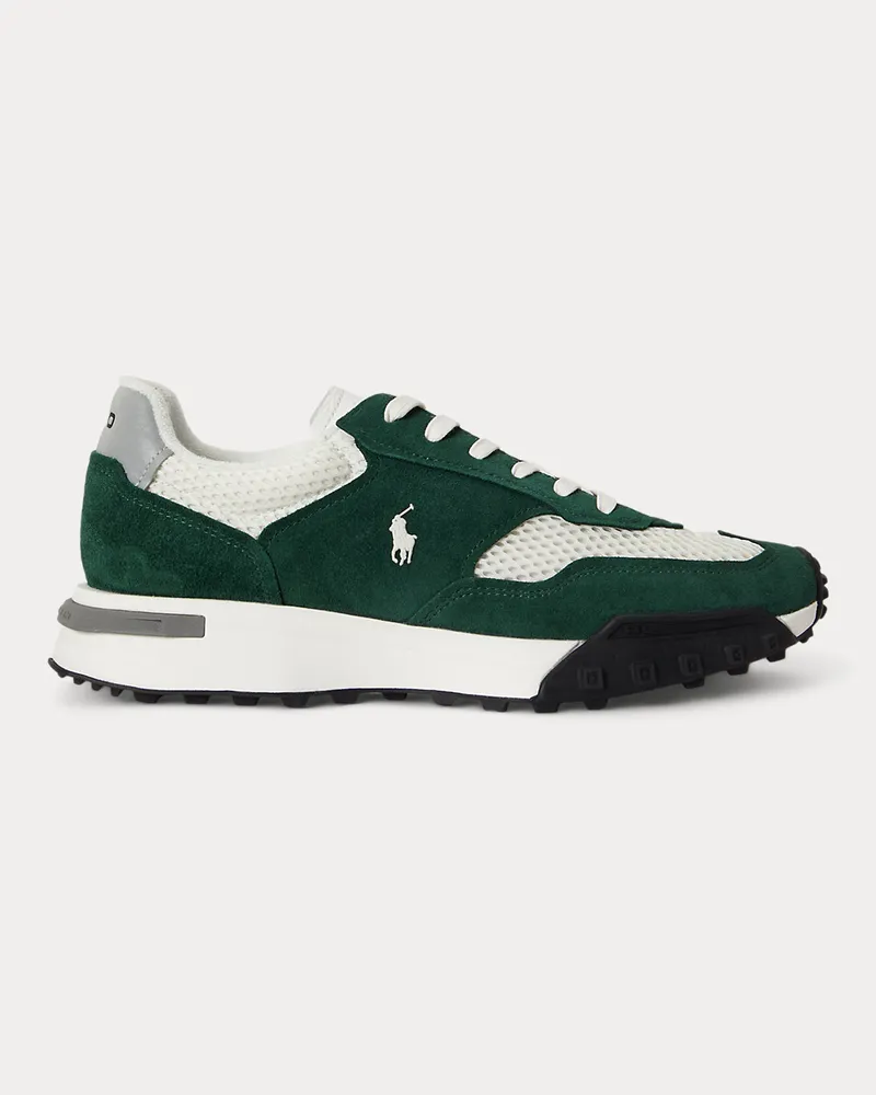 Ralph Lauren Sneaker Eldridge mit Wildlederbahnen Green