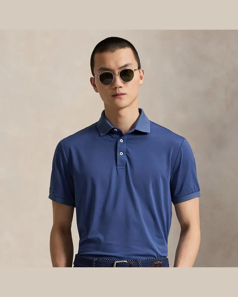Ralph Lauren Tailored-Fit Performance-Poloshirt Blue