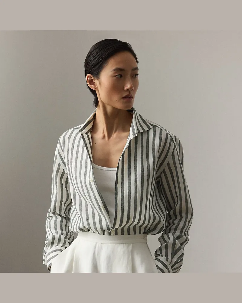 Ralph Lauren Relaxed-Fit Leinenhemd mit Capri-Kragen Cream