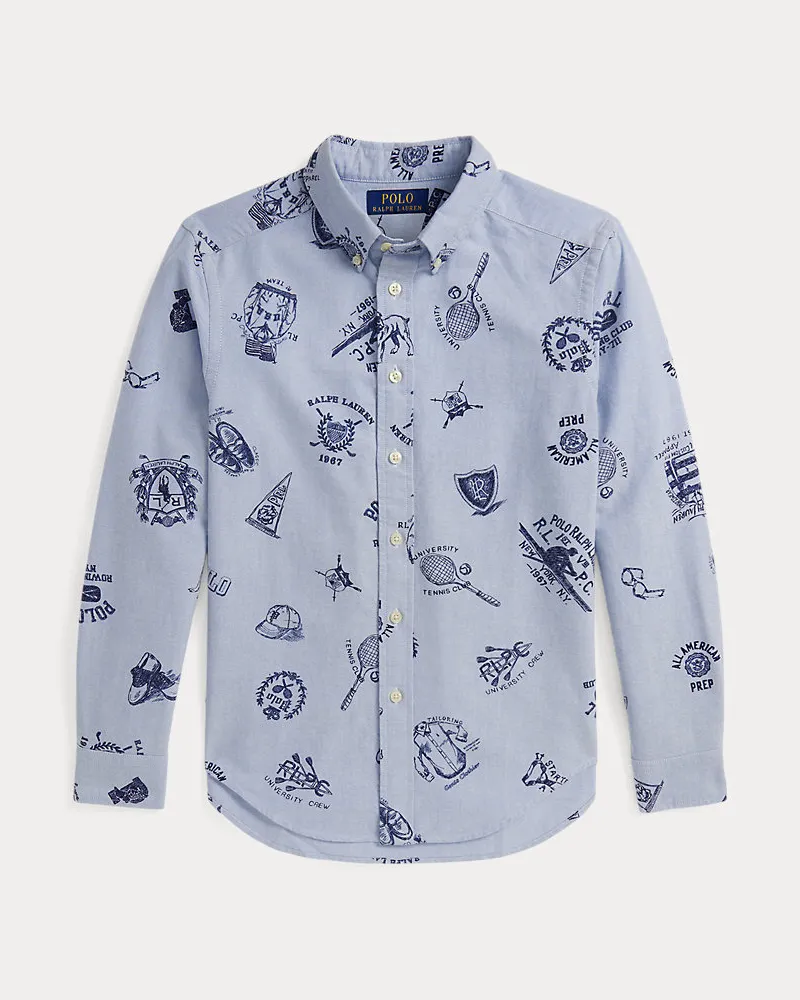 Ralph Lauren Hemd aus Baumwolloxford mit Grafik Multi