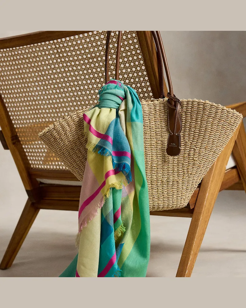 Ralph Lauren Korbtragetasche Bellport aus Bast Natural