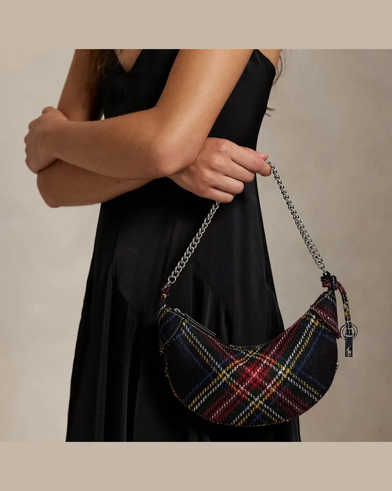 Ralph Lauren Mini-Tasche Polo ID mit Kettenriemen Red