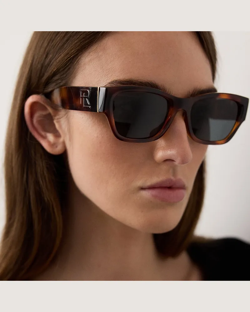 Ralph Lauren Kissenförmige Sonnenbrille RL Brown