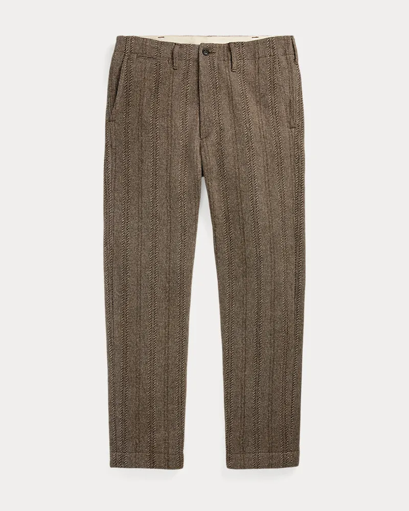 Ralph Lauren Fischgrat-Offiziershose mit Wolle Grey