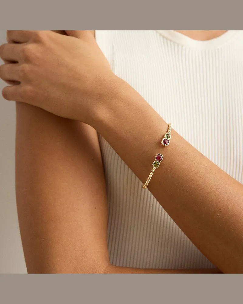 Ralph Lauren Vergoldeter Armreif mit Ziersteinen Gold