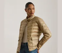 Übergroßer Metallic-Daunenmantel