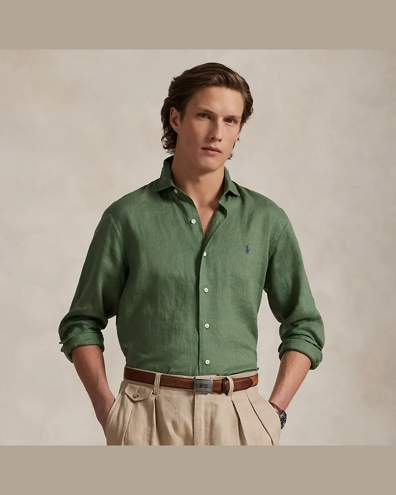 Ralph Lauren Custom-Fit Leinenhemd Cream