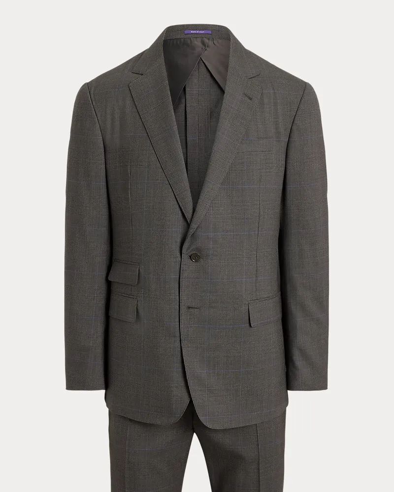 Ralph Lauren Glencheck-Anzug Kent aus Wolle Brown