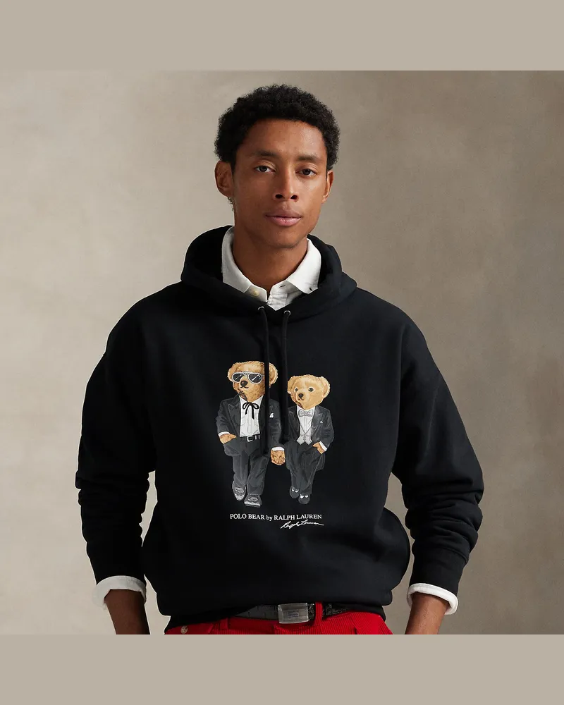 Ralph Lauren Hoodie mit  Ralph Lauren & Ricky Tuxedo Bear Black