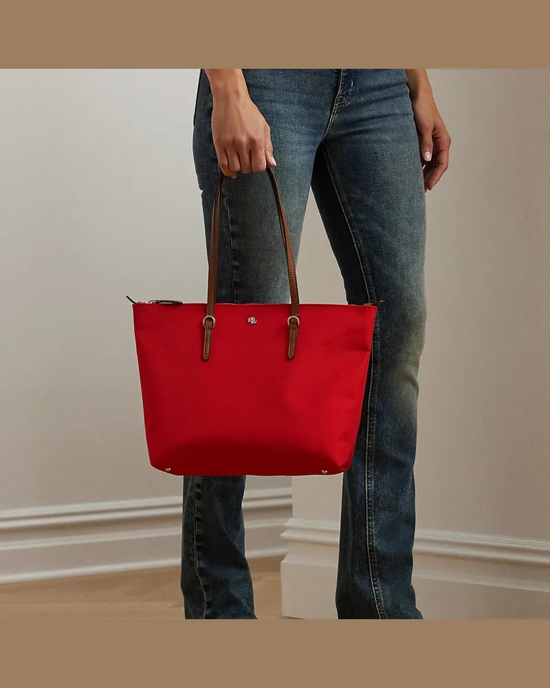 Ralph Lauren Mittelgroße Nylon-Tragetasche Keaton Orange