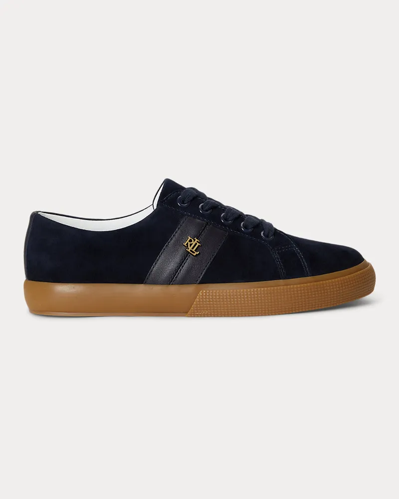 Ralph Lauren Wildleder-Nappaleder-Sneaker Janson II Blue