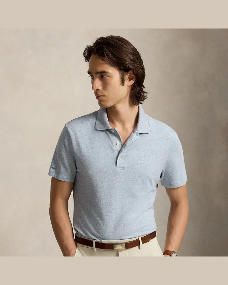 Ralph Lauren Tailored-Fit Performance-Poloshirt Blue