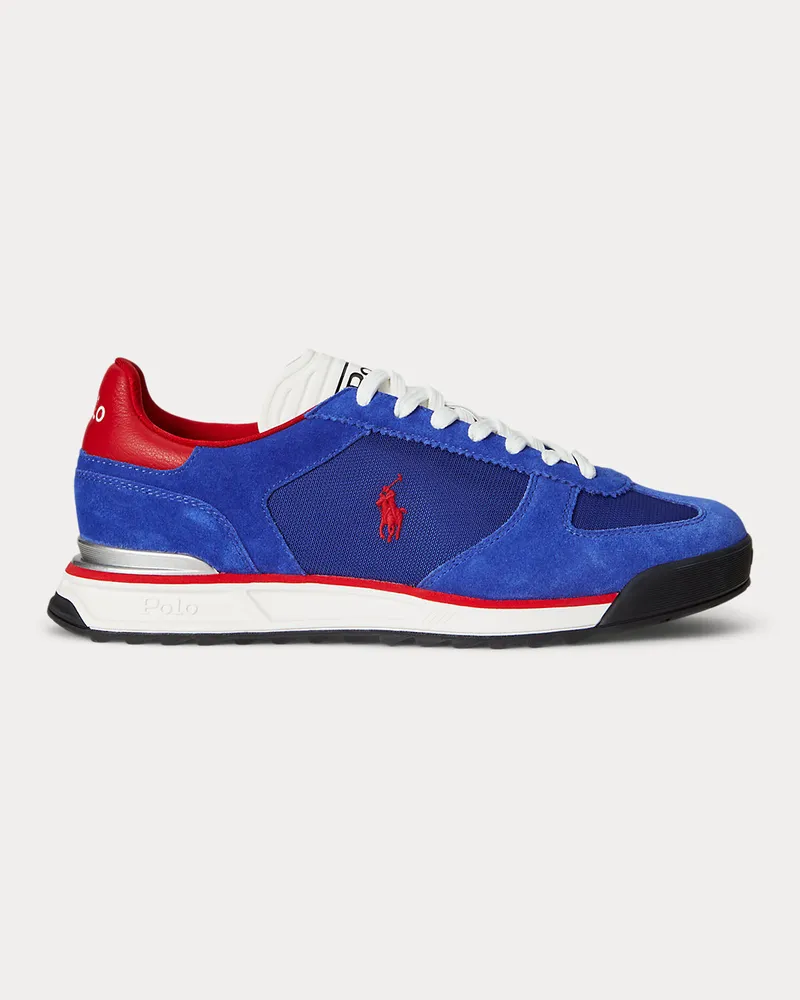 Ralph Lauren Wildleder-Oxford-Sneaker Varick Blue