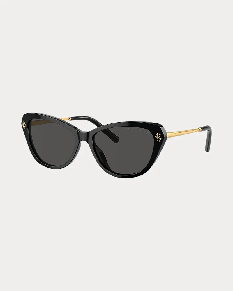 Ralph Lauren Sonnenbrille Ella mit Art-déco-Logo Black