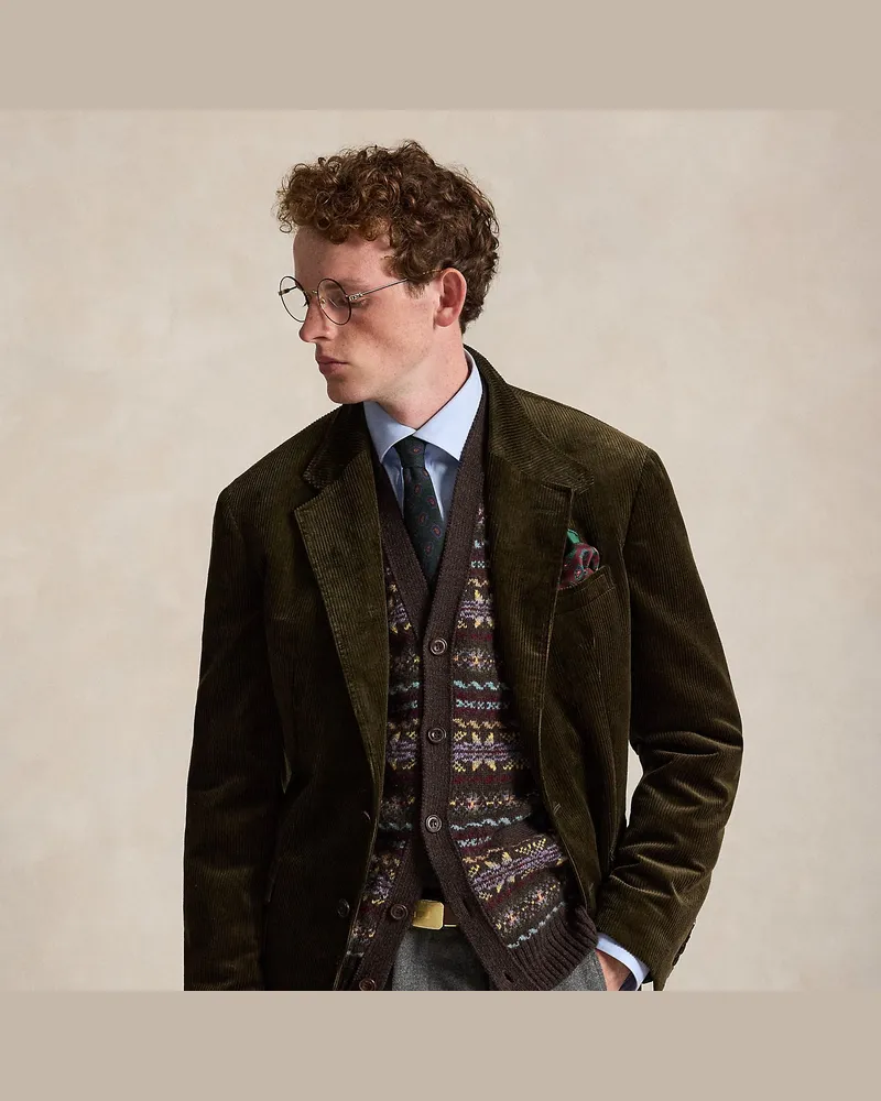 Ralph Lauren Die Kordsamtjacke RL67 Green