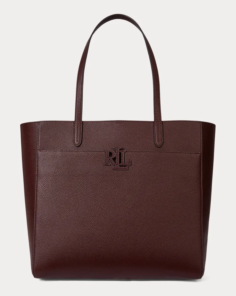 Ralph Lauren Große Tragetasche Cameryn aus Leder Red