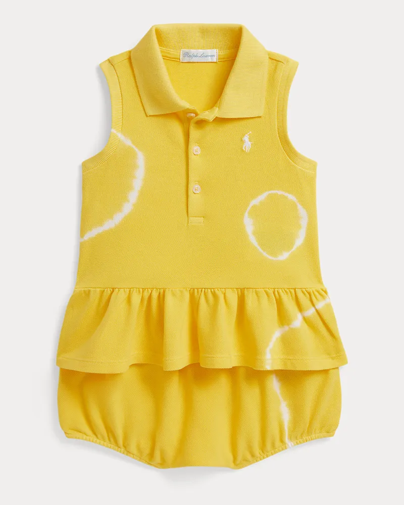 Ralph Lauren Batik-Poloshirt und Höschen aus Piqué Yellow