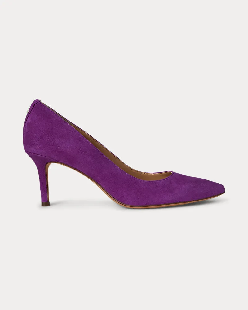 Ralph Lauren Wildlederpumps Lanette Purple