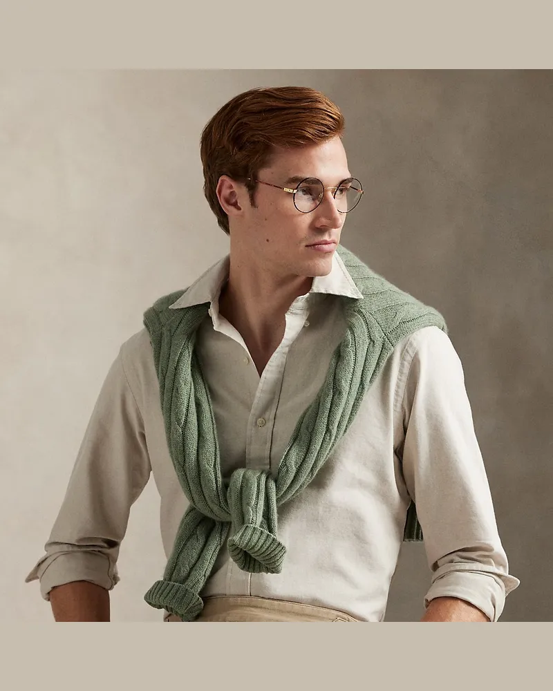 Ralph Lauren Custom-Fit Oxfordhemd Tan