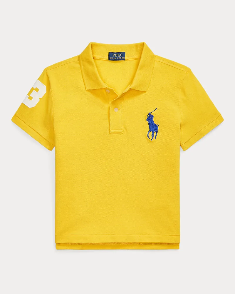 Ralph Lauren Kastenförmiges Poloshirt mit Big Pony Yellow