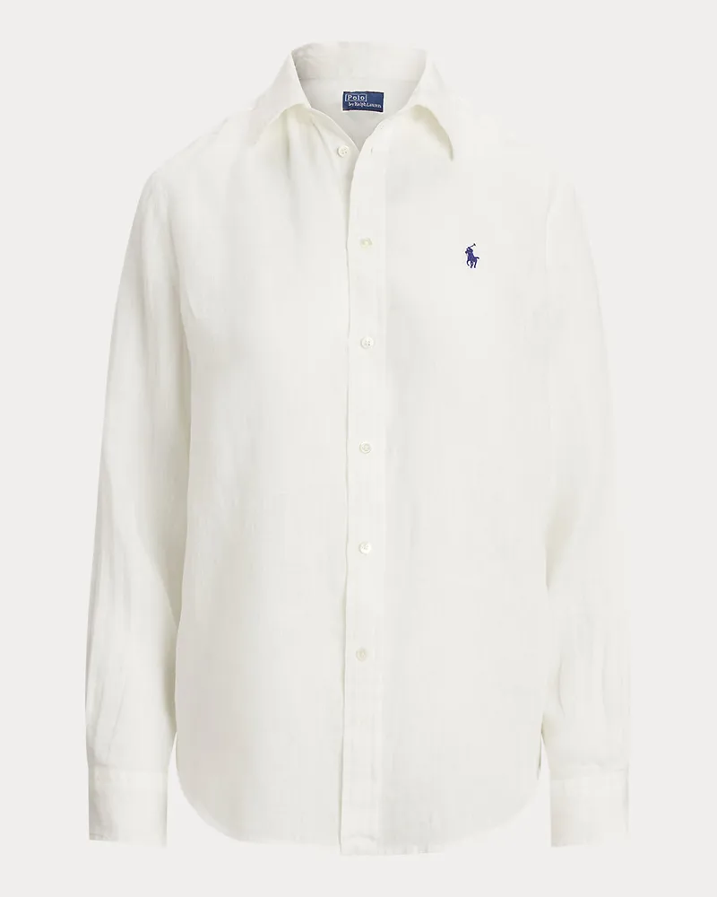 Ralph Lauren Classic-Fit Leinenhemd White