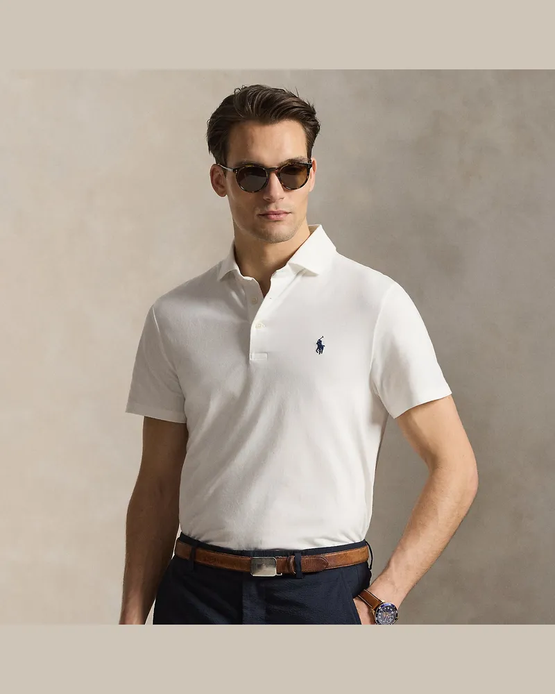 Ralph Lauren Tailored-Fit Performance-Poloshirt White
