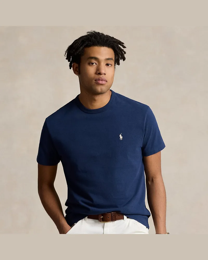 Ralph Lauren Classic-Fit Rundhals-T-Shirt aus Jersey Blue
