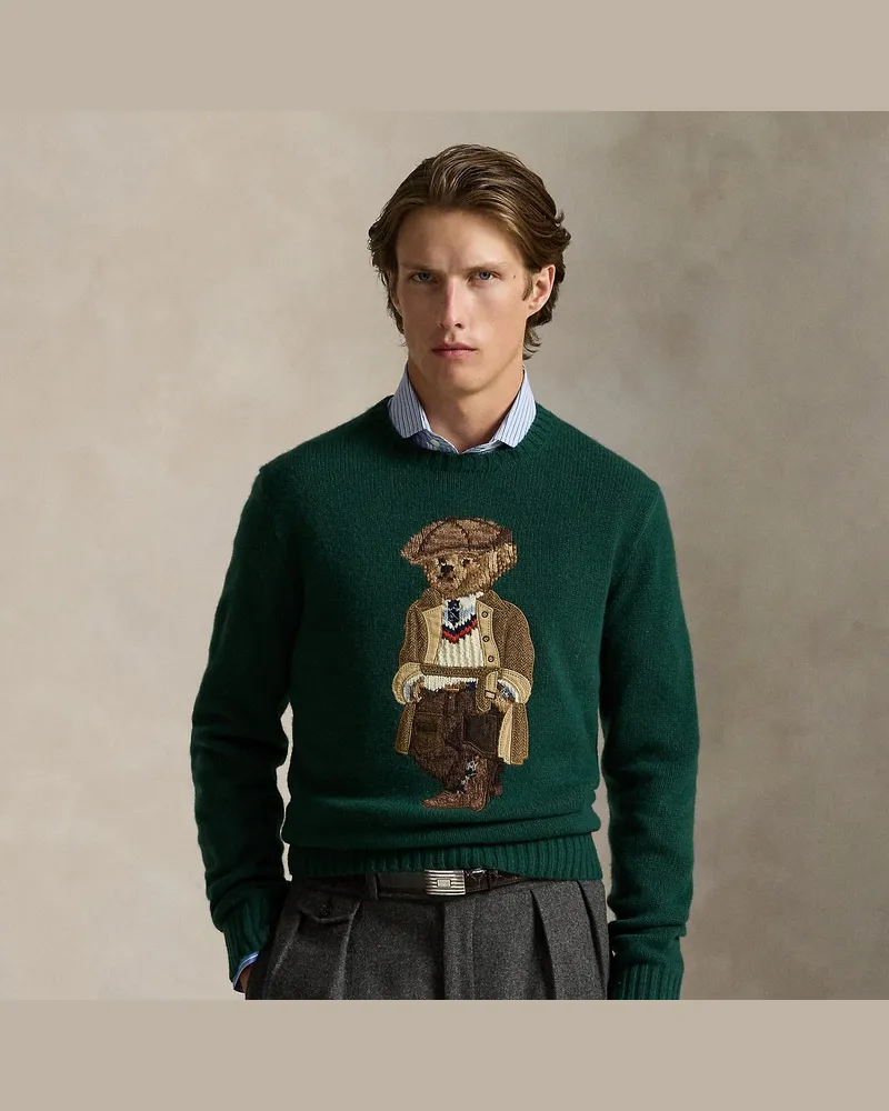 Ralph Lauren Pullover mit Polo Bear Green