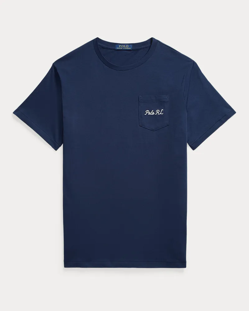 Ralph Lauren Große Größen - Jersey-T-Shirt mit Polo Bear Blue
