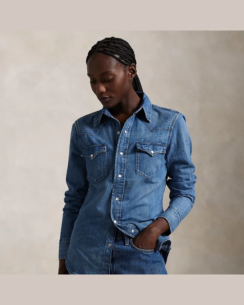 Ralph Lauren Denim-Westernhemd Blue