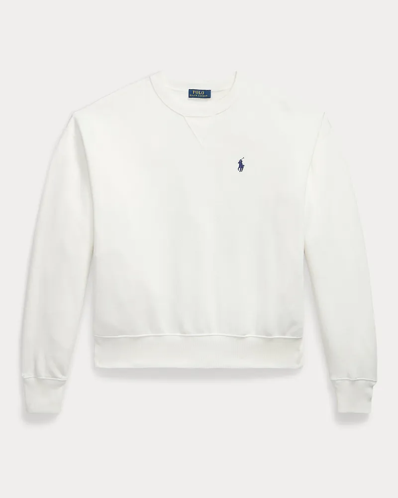 Ralph Lauren Rundhals-Sweatshirt aus Fleece White