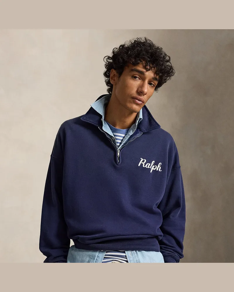 Ralph Lauren Das Logo-Sweatshirt  Ralph Lauren mit Kragen Blue