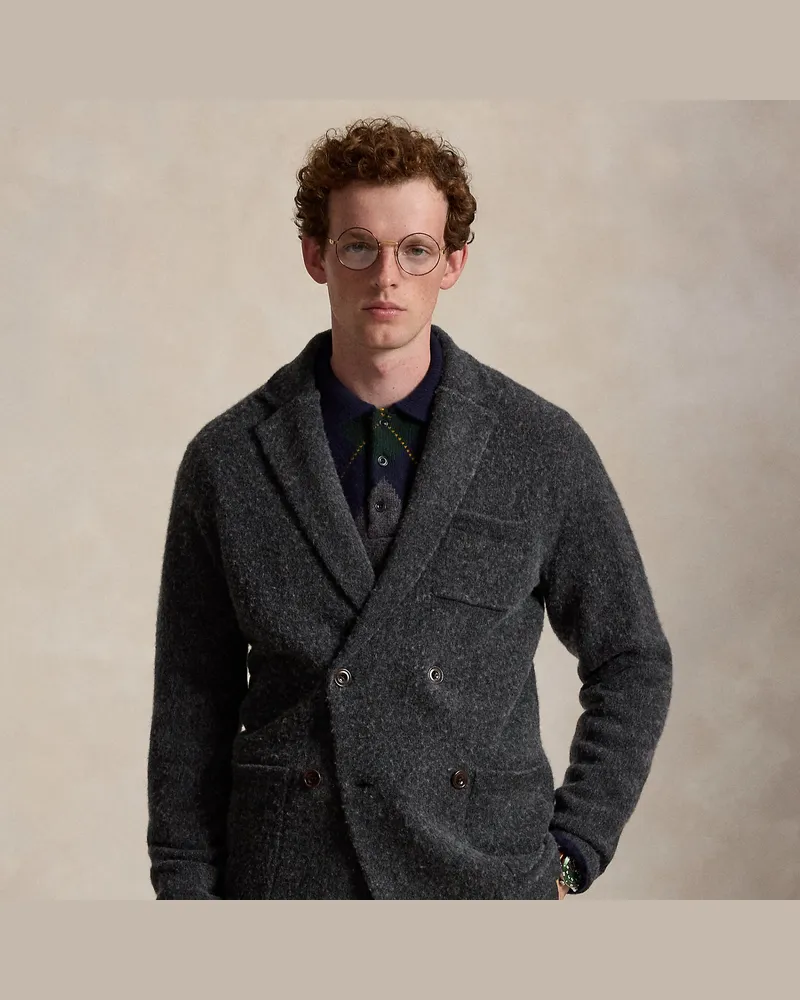 Ralph Lauren Blazer-Cardigan aus Wolle und Kaschmir Grey