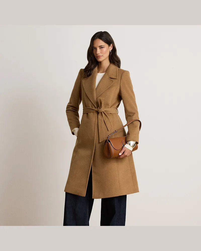 Ralph Lauren Mantel mit Bindegürtel Brown