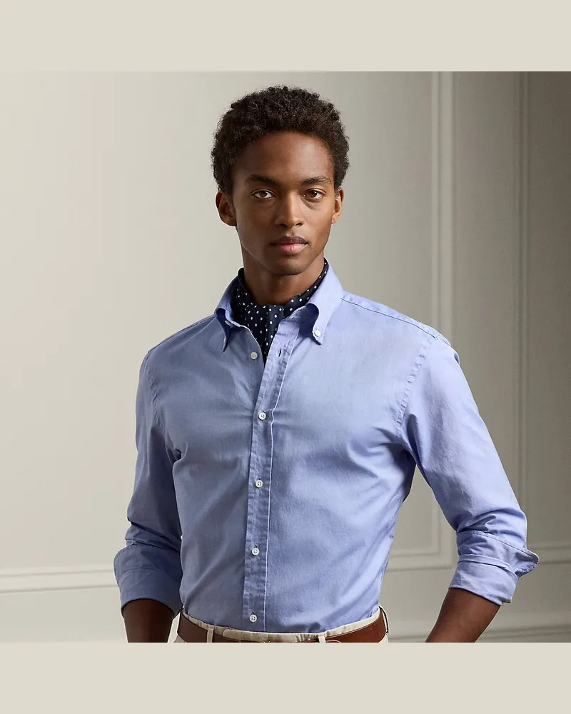 Ralph Lauren Vorgewaschenes Oxfordhemd Blue