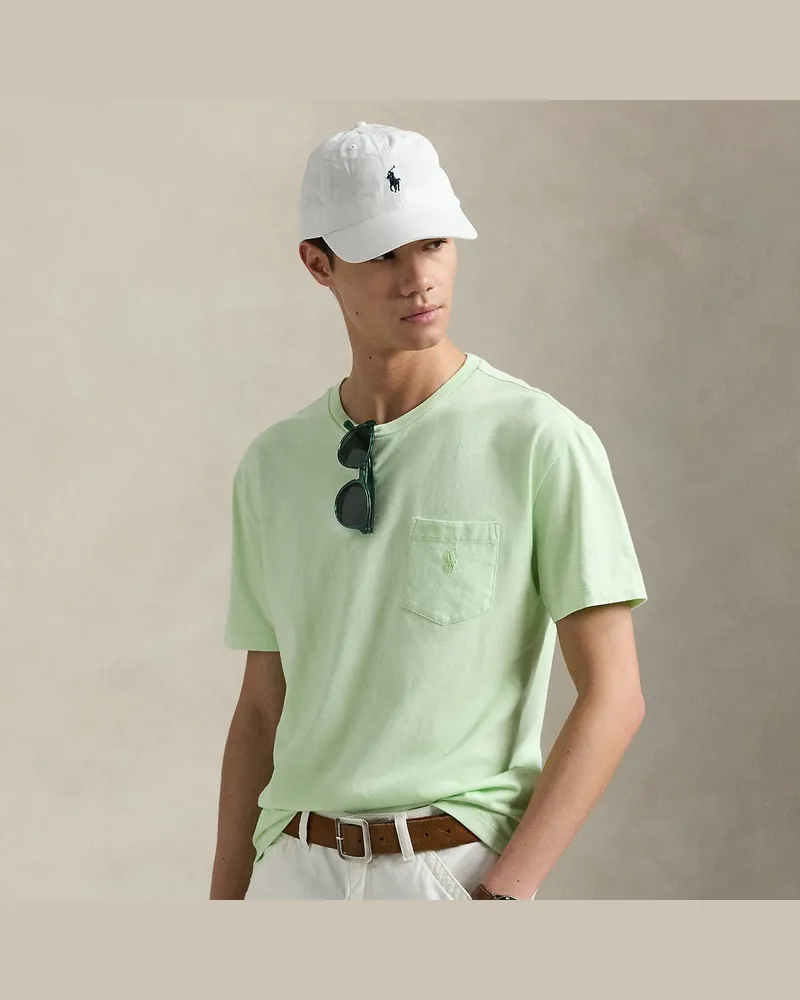 Ralph Lauren Mineralgefärbtes Classic-Fit T-Shirt Green