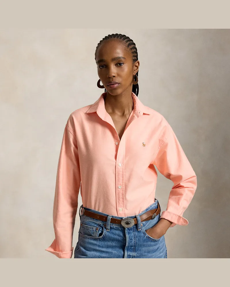 Ralph Lauren Relaxed-Fit Hemd aus Baumwolloxford Orange