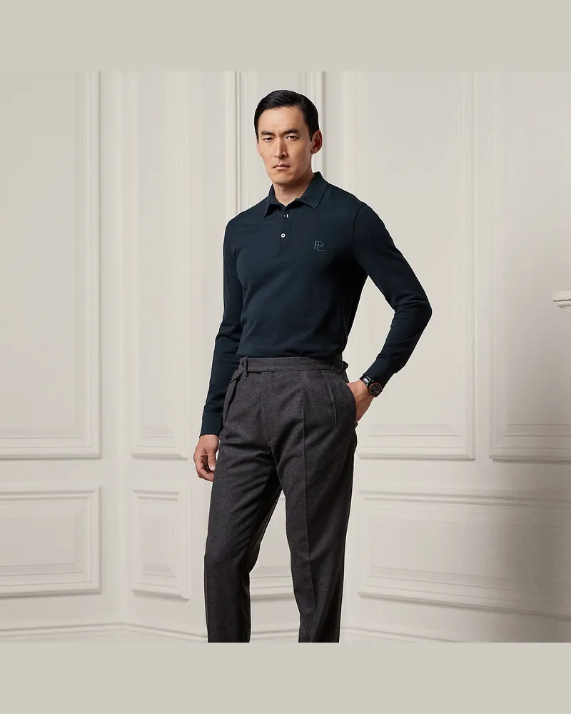 Ralph Lauren Handgeschneiderte Wollhose Gregory Grey