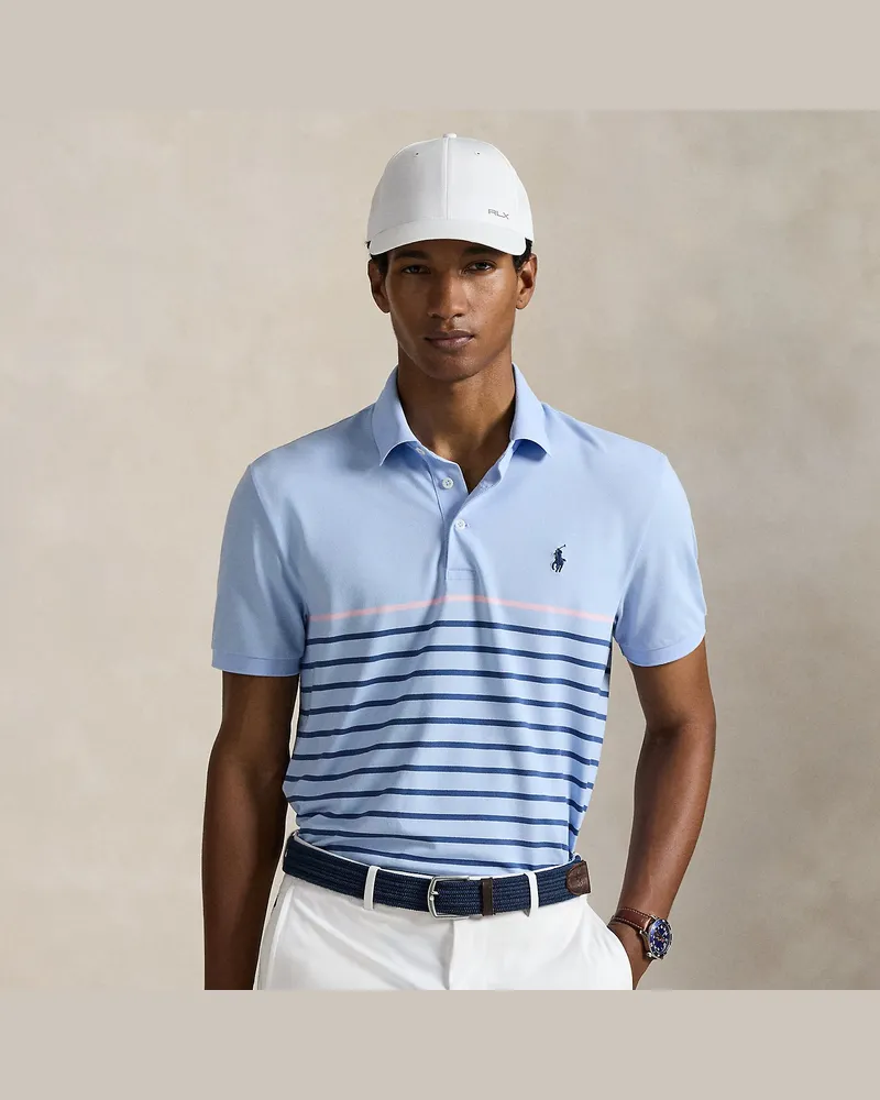 Ralph Lauren Tailored-Fit Performance-Poloshirt Blue