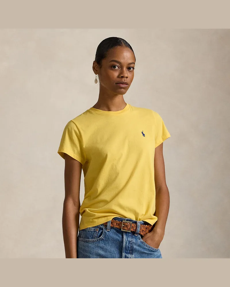 Ralph Lauren Classic-Fit Rundhals-T-Shirt aus Jersey Yellow