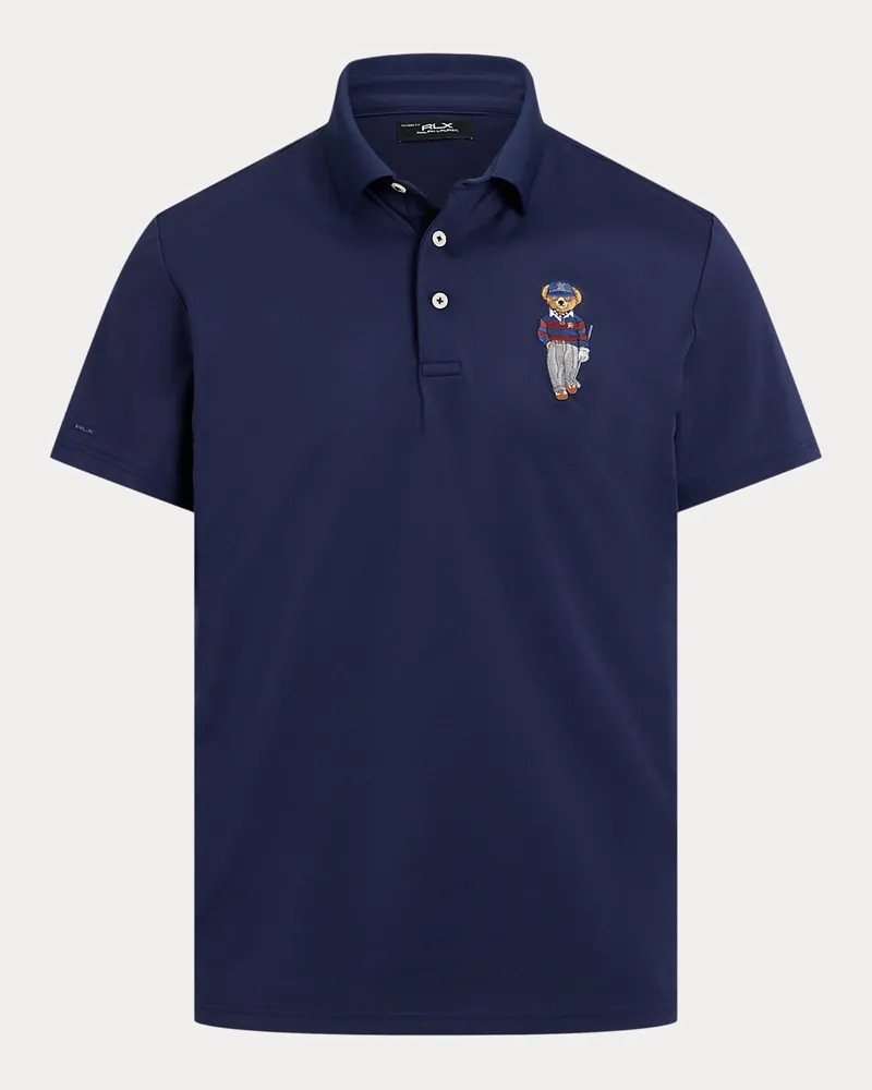 Ralph Lauren Tailored-Fit Performance-Poloshirt Blue
