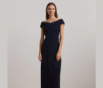 Schulterfreies Crêpe-Abendkleid