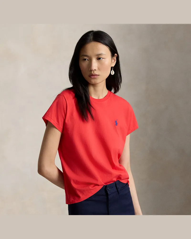 Ralph Lauren T-Shirt aus Baumwolljersey Red