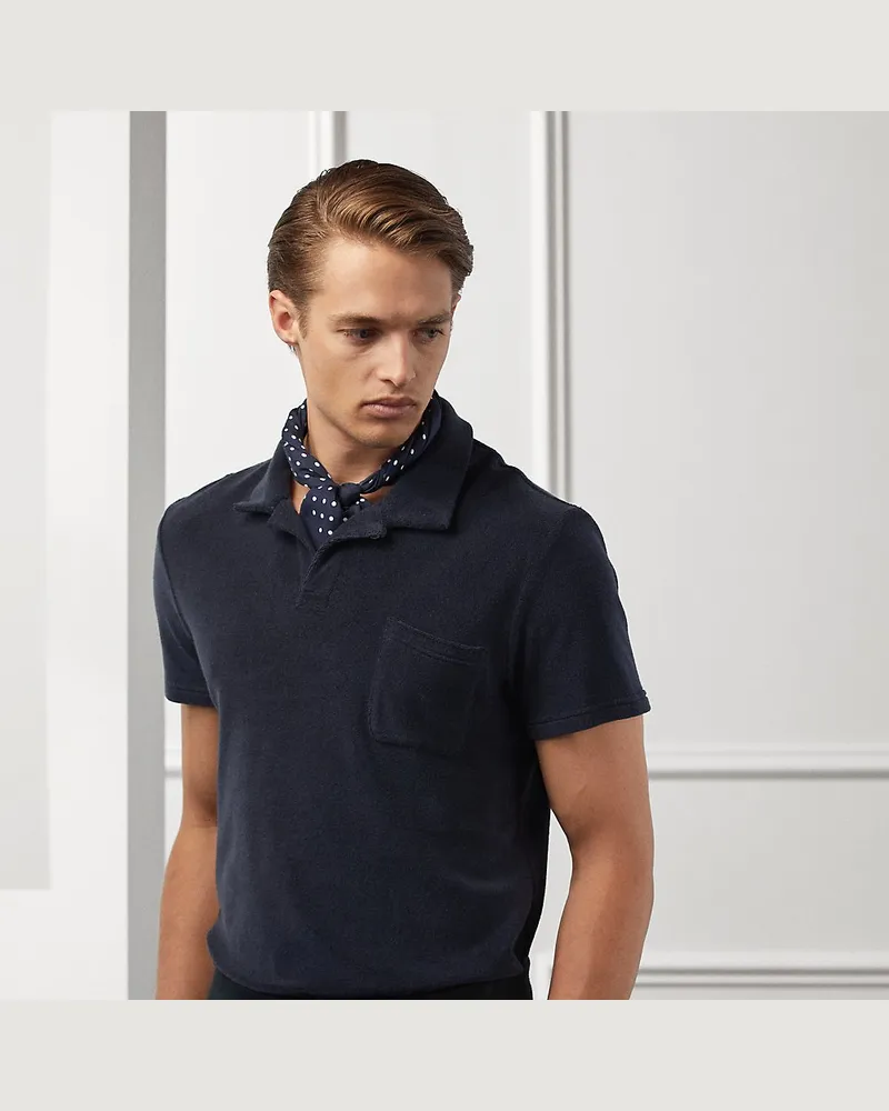 Ralph Lauren Poloshirt Riviera aus Frottee Blue