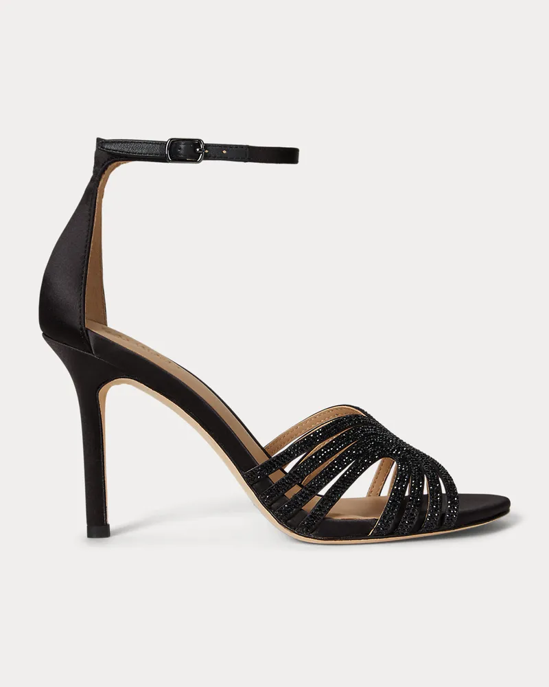 Ralph Lauren Riemchensandale Allie mit Verzierung Black